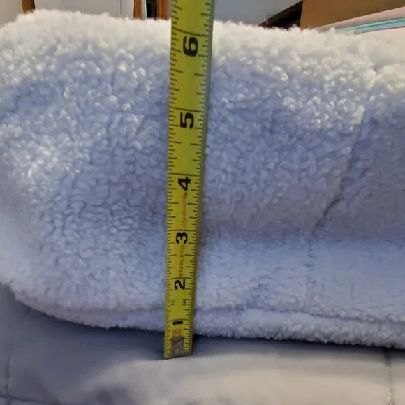 NWT! - PINK Victoria's Secret Sherpa Tote Color: Baby Blue - Picture 5 of 12